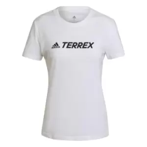 Image of adidas Terrex Classic Logo T-Shirt Womens - White