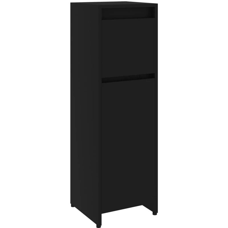 Image of VIDAXL Bathroom Cabinet Black 30x30x95cm Engineered Wood Vidaxl 8720286016084