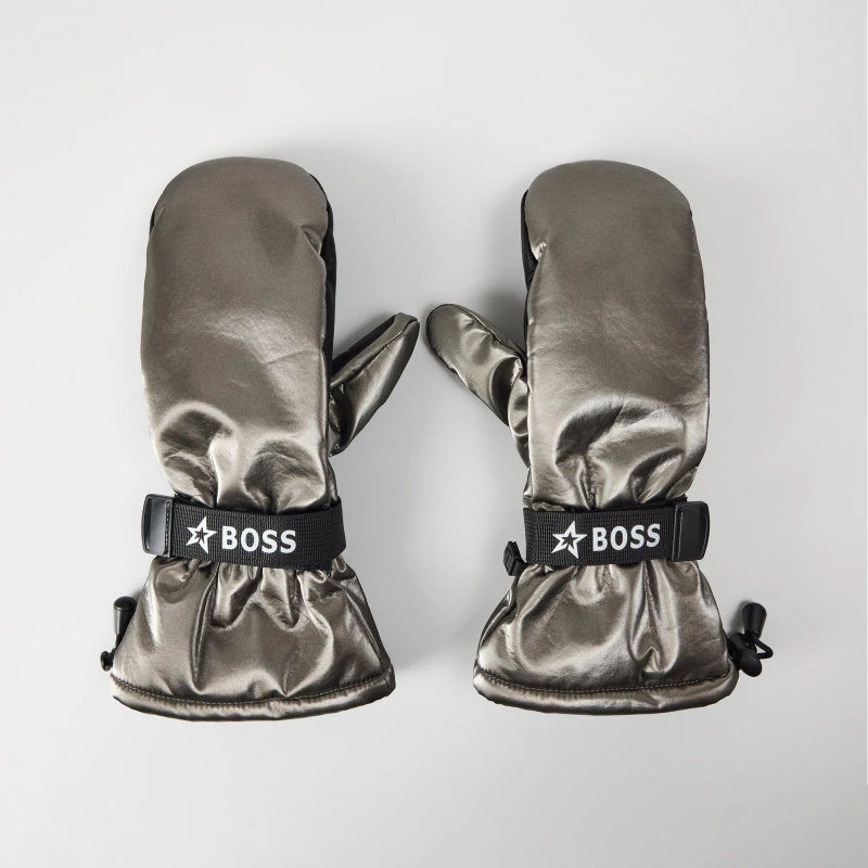 Image of Boss Mens Insulated Waterproof Ergonomic Ski Gloves Grey male S