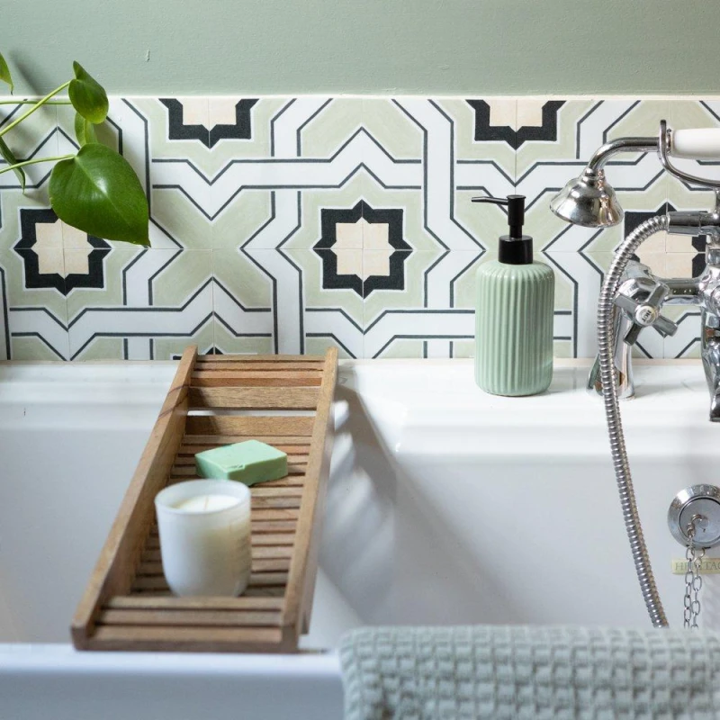 Image of Quadrostyle Premium Wall & Tile Stickers Lattice Olive Olive unisex 0.27 SQM