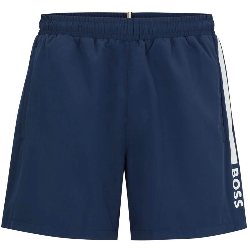Image of Boss Dolphin Swim Shorts Mens - Blue Blue L