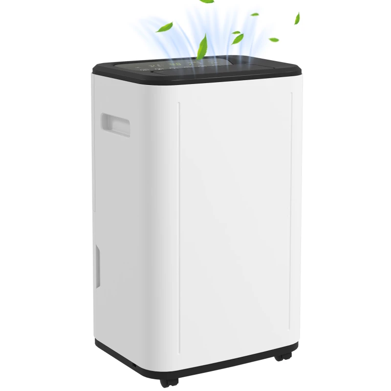 Image of HOMCOM 6000mL Portable Dehumidifier with 24H Timer, 3 Dehumidifying Modes, 20L/Day, for Home Laundry Basement