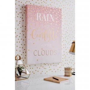 Image of Confetti Metallic Printed Canvas