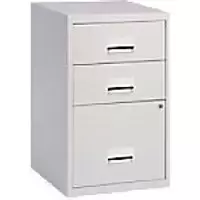 Image of Pierre Henry Filing Cabinet with 3 Drawers Combi 400 x 400 x 660mm Grey
