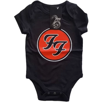 Image of Foo Fighters - FF Logo Kids 6-9 Months Babywear - Black