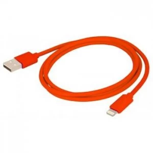 Image of Urban Factory Cable USB to Lightning MFI certified - Red 1m