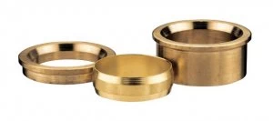 Image of Wickes Brass Compression Internal Reducer - 22 x 15mm
