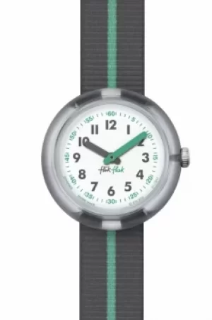 Image of Childrens Flik Flak Green Band Watch FPNP022