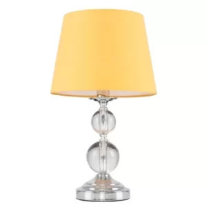 Image of Gatto Touch Table Lamp with Mustard Tapered Shade