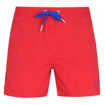 Image of Gant Logo Swim Shorts - Red 620