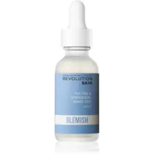 Image of Revolution Skincare Blemish Tea Tree & Hydroxycinnamic Acid Redness Relief Soothing Serum For Oily And Problematic Skin 30ml