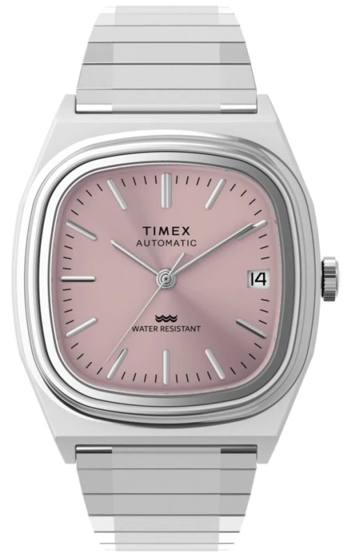 Image of Timex TW2Y66800 Automatic 1983 E-Line (34mm) Pink Dial / Watch