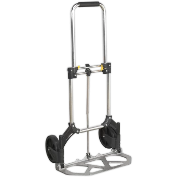 Image of Sealey Aluminium Folding Sack Truck Trolley 80kg