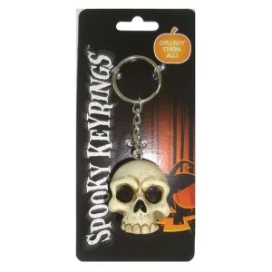 Image of Skull (Pack of 12) Spooky Keyrings