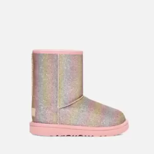 Image of UGG Kids Classic II Waterproof Glittered Faux Suede Boots - UK 1 Kids