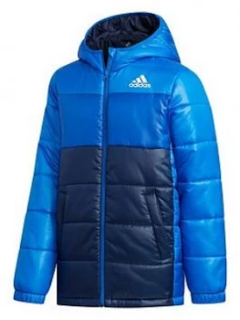 Image of Adidas Youth Synthetic Jacket - Navy/White