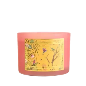 Image of Candlelight Chinoiserie 2 Wick Wax Filled Candle Pot Oriental Lily Scent