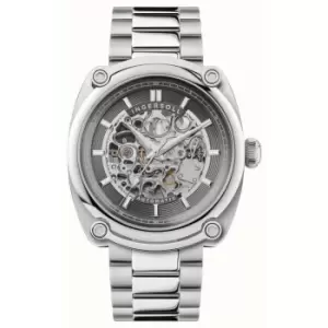 Image of Ingersoll The Michigan 1892 Automatic Mens Watch Grey Dial Silver Stainless Steel Bracelet I13304