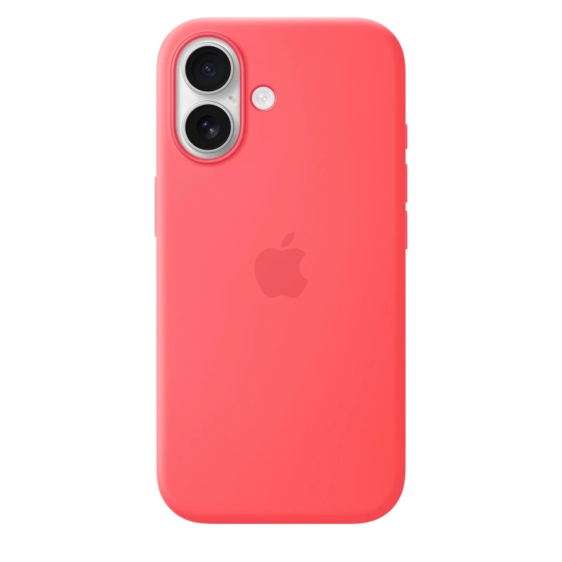 Image of Apple Apple iPhone 17 Silicone Case with MagSafe - Bright Guava MHVQ4ZM/A
