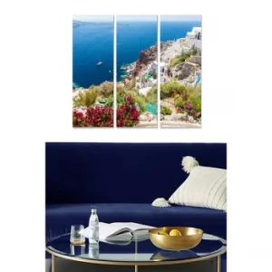 Image of MDF169047797 Multicolor Decorative MDF Painting (3 Pieces)