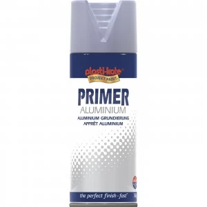 Image of Plastikote Primer Aluminium Aerosol Spray Aluminium 400ml