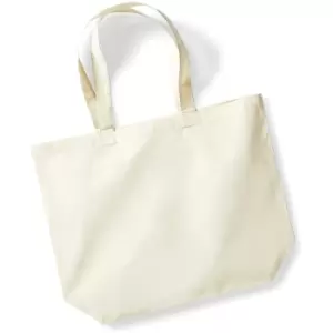 Image of Westford Mill Maxi Tote/Shopper Bag For Life (One Size) (Natural)