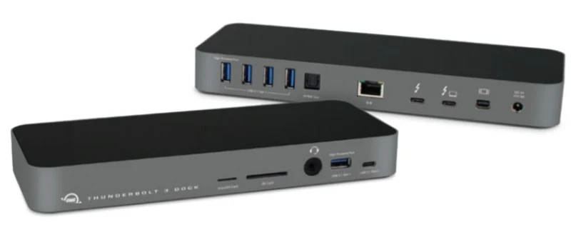 Image of OWC OWCTB3DK14PSGG laptop dock/port replicator Wired Thunderbolt 3 Gre