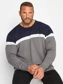 Image of BadRhino Crew Neck Jumper - Grey, Size 3XL, Men