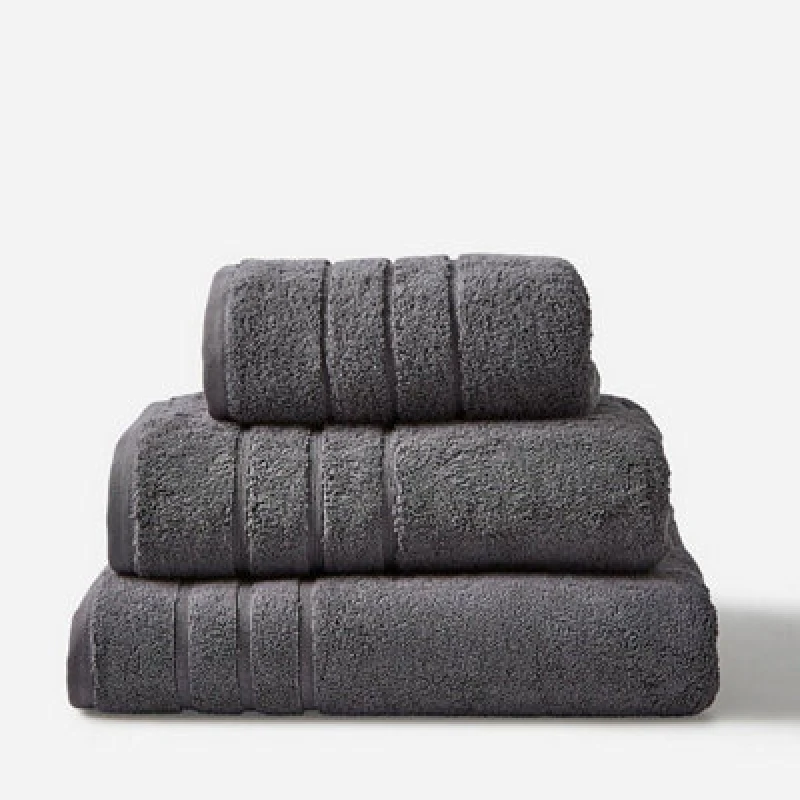 Image of Allure Bath Fashions Hotel Luxury Heavweight Bath Towel - Charcoal Grey
