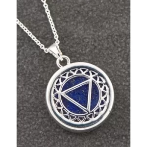 Image of Throat Chakra Lapis Lazuli Silver Plated Necklace