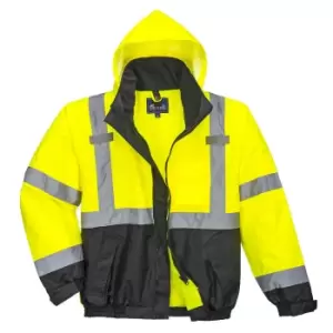 Image of PW2 Hi Vis Premium 3 in 1 Bomber Jacket Yellow / Black L