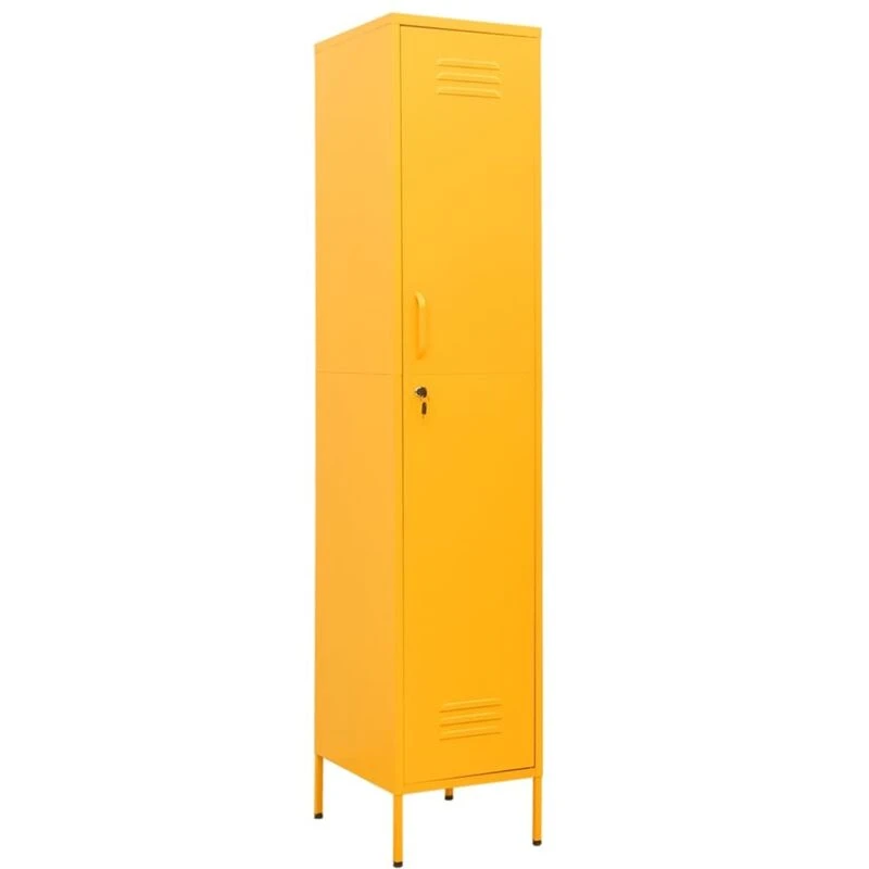 Image of VIDAXL Locker Cabinet Mustard Yellow 35x46x180cm Steel Vidaxl 8720286565667