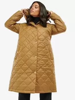 Image of Barbour International Rockhampton Quilt - Brown, Size 16, Women