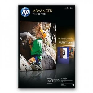 Image of HP Q8692A Advanced Glossy Photo Paper 10 x 15cm 250gsm 100 sheets