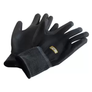 Image of Pu Coated Black Gloves - Size 9 - Pack of 10