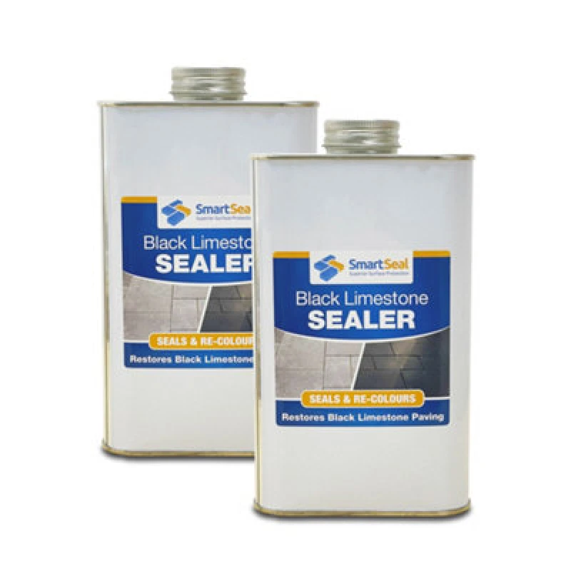 Image of Smartseal Limestone Sealer Black, Limestone & Slate Sealer, 2 X 1L, Black 5.061E+12
