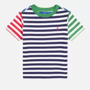 Image of Polo Ralph Lauren Boys' Stripe T-Shirt - French Navy Multi - 14 Years