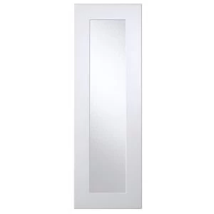 Image of Cooke Lewis Raffello High Gloss White Tall glazed door W300mm