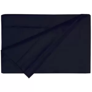 Image of Belledorm - 200 Thread Count Egyptian Cotton Flat Sheet (Double) (Black) - Black