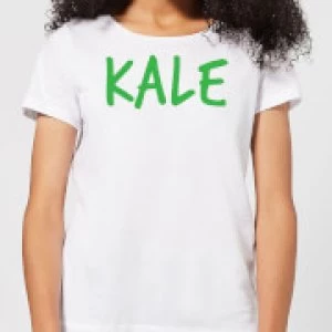 Image of Kale Womens T-Shirt - White - 4XL