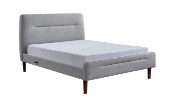 Image of Koble Nodd Smart Double Bed Frame - Light Grey