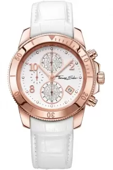 Image of Ladies Thomas Sabo Glam Chronograph Watch WA0203-269-202-40MM