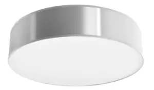 Image of Arena Cylindrical Flush Light Grey 25cm E27