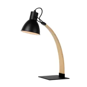 Image of Curf Scandinavian Desk Lamp - 1xE27 - Black