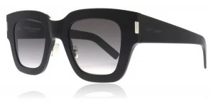 Image of Yves Saint Laurent SL184 SLIM Sunglasses Black 001 48mm