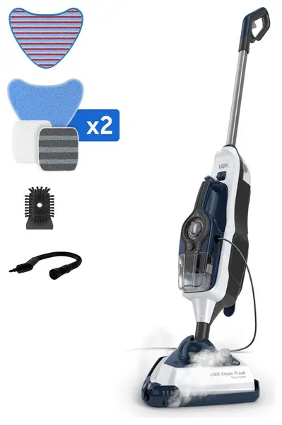 Image of Vax Steam Fresh Total Home CDST-SFXT Steam Mop with up to 15 Minutes Run Time - Navy Blue
