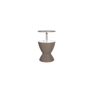 Image of Royalcraft Faro Height Adjustable Ice Bucket Table - Grey - Garden & Outdoor