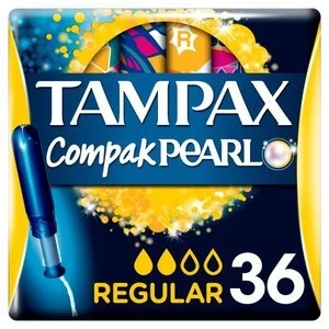 Image of Tampax Compak Pearl Tampons Regular 36ct