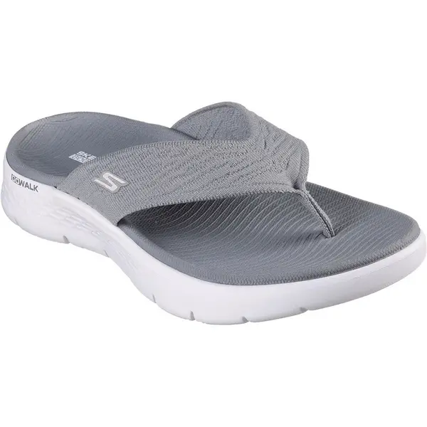 Image of Skechers Womens GO WALK Flex Splendour 3 Point Thog Sandals UK Size 6 (EU 39) GREY SKE2255-GRY-6