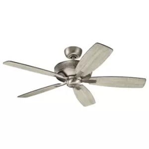 Image of Elstead Lighting Monarch II 52" Fan - Burnished Antique Pewter